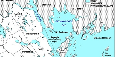 Map of Passamaquoddy Bay Region